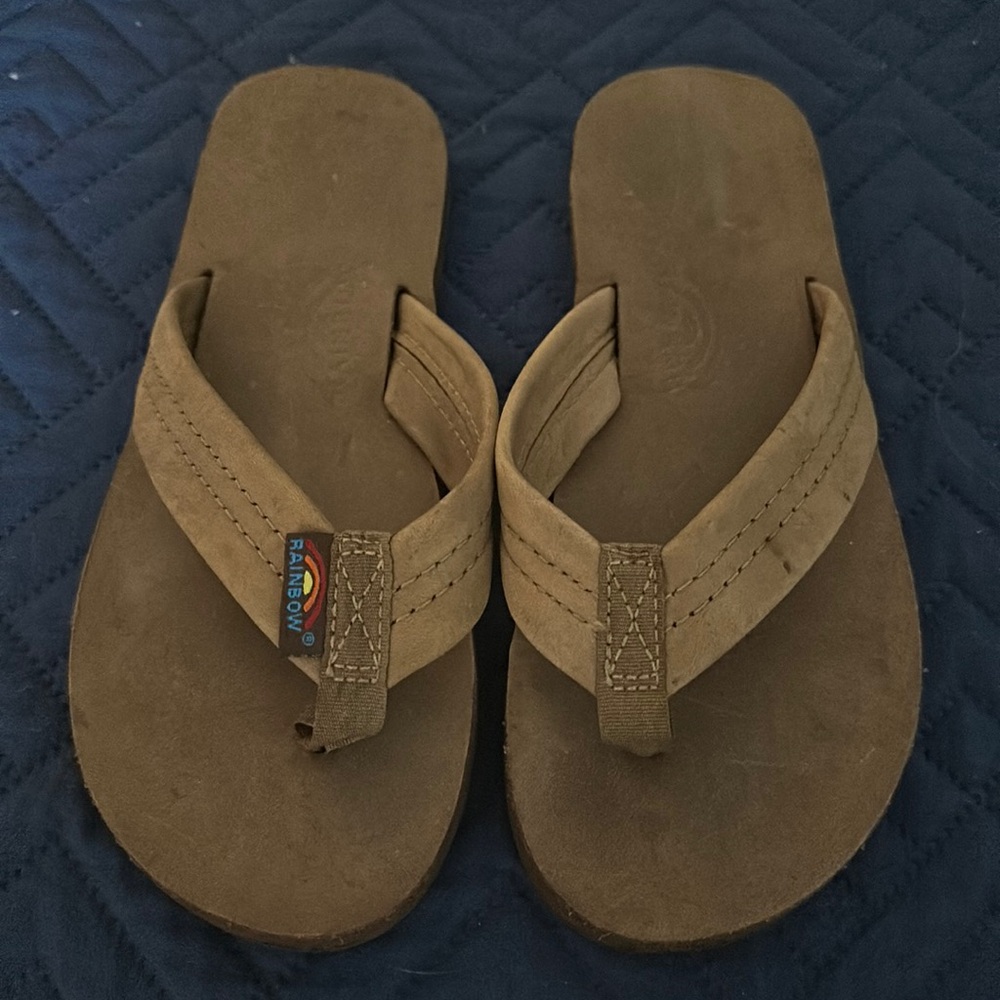 Rainbow Flip Flops